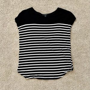 Classic black and white striped lightweight top